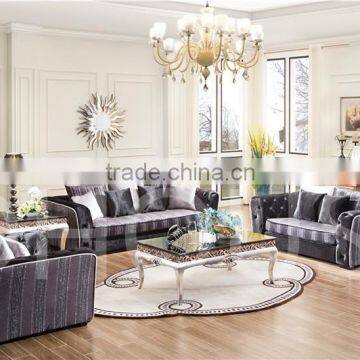 New Classic Style Sofa With Buttons Fabric Sofa Set Hot-Sale Living Room Sofa