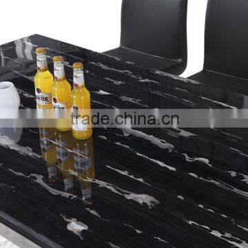 Marble Top Glass Dining Table Liquidation Sale photo-3