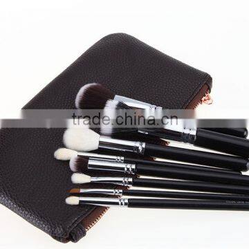 Custom Private Label 8 Piece Makeup Brush Set With Luxury Pouch photo-3