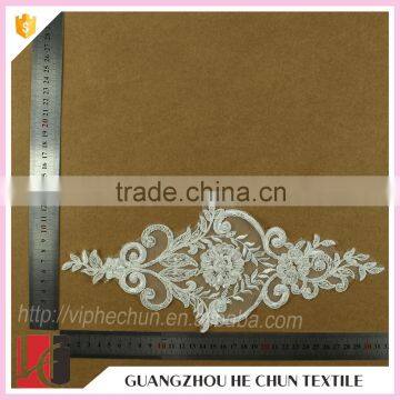 HC-2703-1 Hechun Lace Pearl Guipure Bridal Applique for Wedding Dresses photo-4