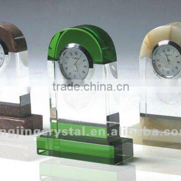 Colourful fashion crystal table watch clock