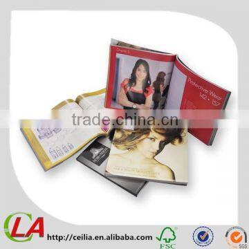 Fashionable Square Shape Glue Binding Catalog Manufacture