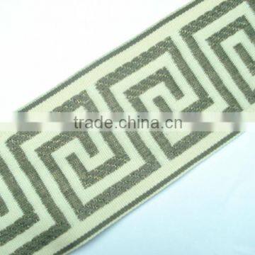 Spun polyester jacquard webbing decorative ribbon strap