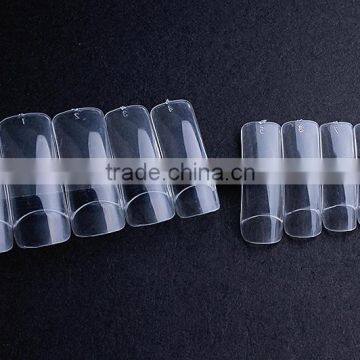100 Pcs a Box Half Cover Nail Tips Clear French Acrylic Artificial False Nails Tips Nail photo-4