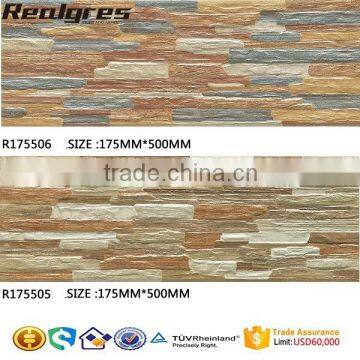 3D Inkjet Outdoor Wall Tiles, Colorful Rustic Surface Wall Tiles