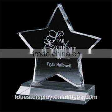 Custom star shape basketball trophy, cheap plastic trophy cups, plastic trophy cup