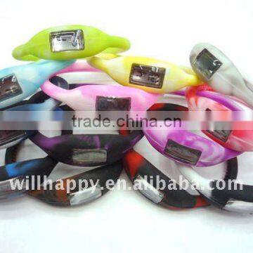 Fashion silicone sports camoflage watch(SW-003)