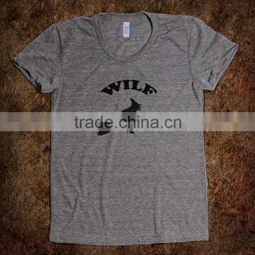 gray color wholesale bamboo t-shirts