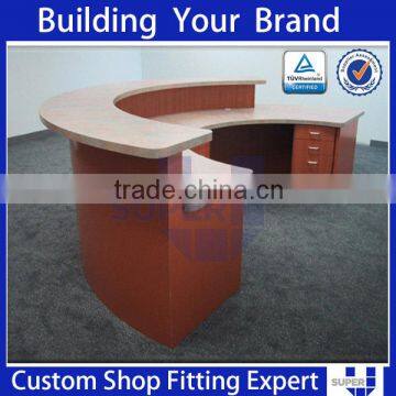 China Professional Manufacturer for Black Wooden Reception Counter Cashier Desk photo-5
