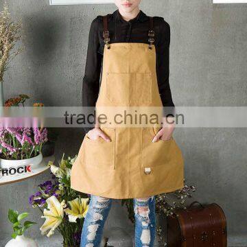 custom high quality duck canvas nail apron for barber