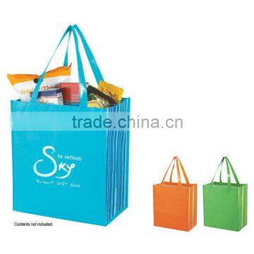 Shiny Laminated Non-Woven Tropic Shopper Tote Bag