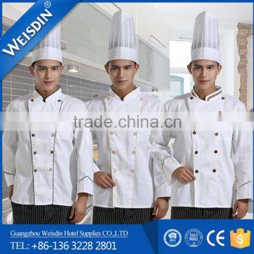 Factory new design polyester cotton hotel chef uniform wait staff uniform