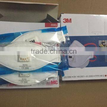 3m 9332 FFP3 chemical protective mask 9332 Valved Folding Respirator mask