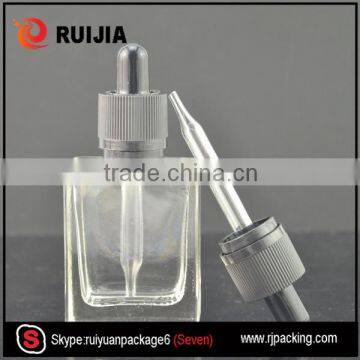 RUIJIA 15ml 30ml Rectangle Glass Dropper Bottle With Childproof and Tamper Evident Cap Wholesales photo-3