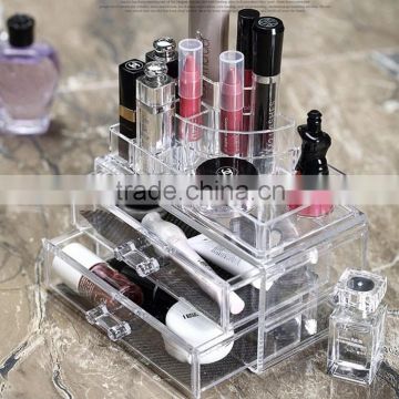 New arrival best quality Acrylic Jewelry & cosmetic storage display boxes organizer