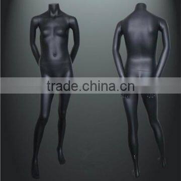Fashion Design Black Painted Fiberglass Mannequin For Children Garment Shop