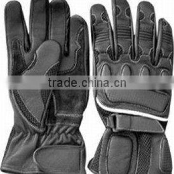 Leather Motorbike Racing Gloves