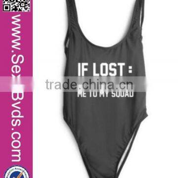 One Pice Brazilian Letters Bikini Manufacturer For Mature Women photo-5