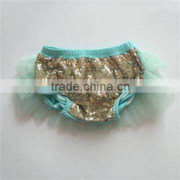 fashion solid color sequin chiffon cotton infant toddler ruffle bloomers                        
                                                Quality Choice