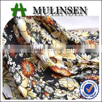 Various Floral Patterned Polyester FDY Knit Fabric