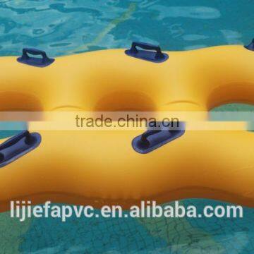 pvc inflatable swimming ring three skiing ring padded hand skiing, three persons water ski tube