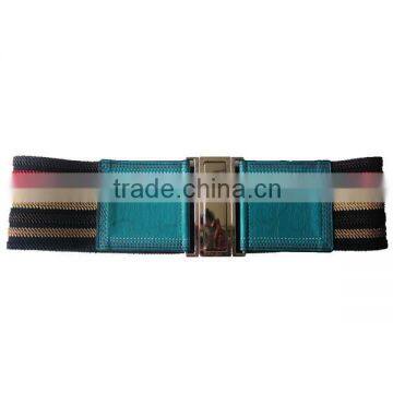 Colourful ladies elastic belt / PU belt