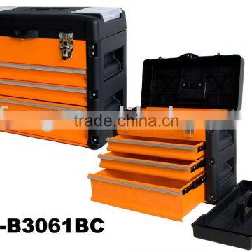 Metal tool box with drawer