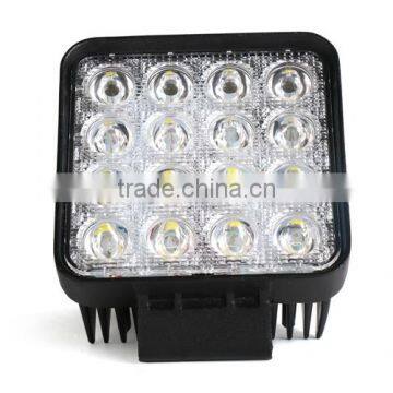 2pcs 4.3Inch 48W 16*3W Spot Epistar LED Working Light Waterproof Fog Lamp DRL For Universal Jeep SUV ATV Off-road Truck Car photo-2