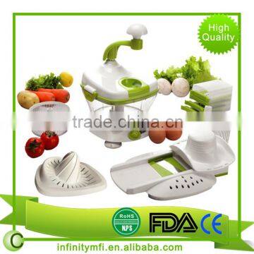 Multifunctional Vegetable Slicer Stainless Steel Blades Food Processor Full Set