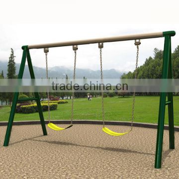 hot selling high quality outdoor swing sets, 2 seats swing