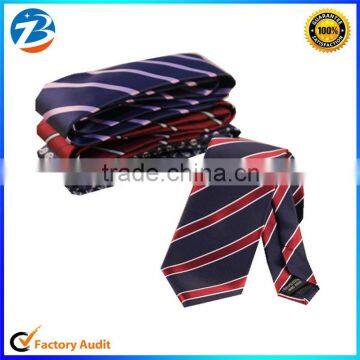 Stripe Design Fashion 100% Polyester Formal Men's Neck Tie