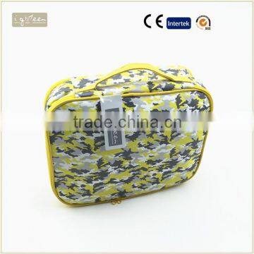 Alibaba new designs hot flower PU wash bag cosmetic bag