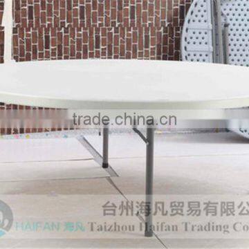 Stainless Steel Bracket PE 2 Meter White Round Meeting Table/modern Round Conference Table With Removable Legs photo-3