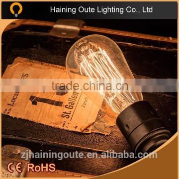 Traditional and most popular edison bulb 40 W ST64,edison bulb 40 W ST64 lighting bulb