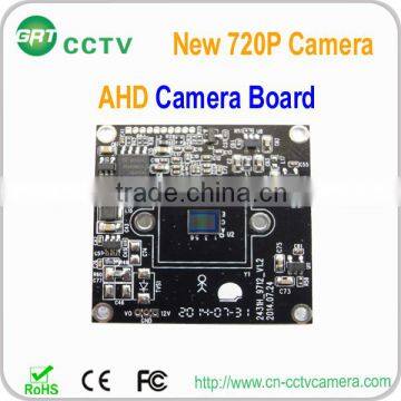 1/4" 720p CMOS OV9712+nextchip nvp2431H CCTV camera 1MP AHD Board