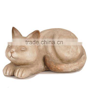 Cement acutilingual cat cement craft sleeping cat