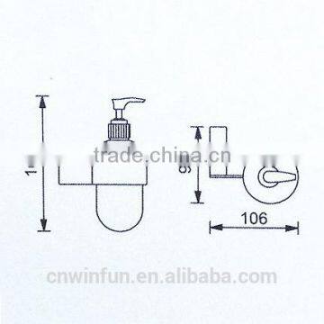 Solid Brass Chrome Finish Soap Dispenser ,Bathroom Hardware Product,Bathroom Accessories photo-2