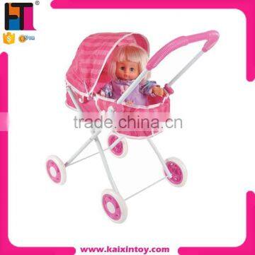 Hot sale good baby stroller with stuffed doll