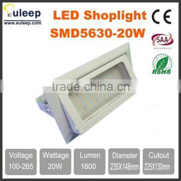 20W-30W-40W-50W LED Squaredownlight, LED Retangle Downlight, Led Shoplight,ceiling Downlight With Frosted Glass/anti-dazzle pc photo-4