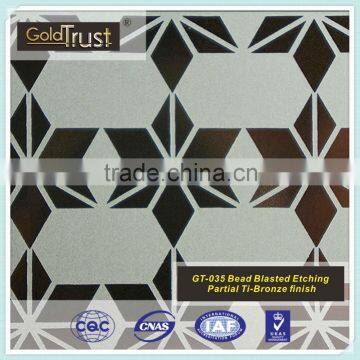 304 201 4*8 building material free samples sand blast etching stainless steel sheet