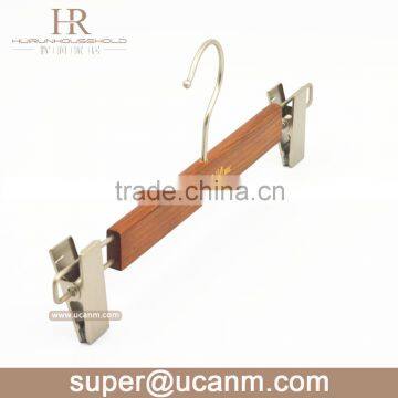 HRUT-355GV luxury beech wood skirt hanger for pant antique finish