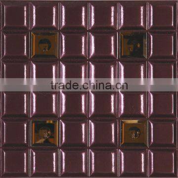 Leather 3d Carved Wall Panel Ceiling Brown Tile