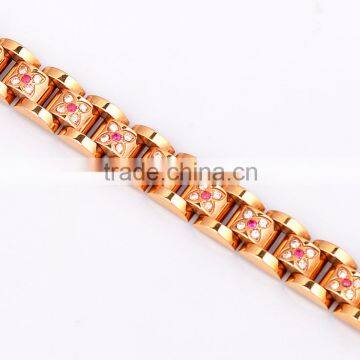 Health Care Stainless Steel Bio Magnet Energy Germanium Titanium Bracelet For Sale 2016 photo-4