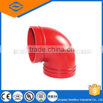 Ductile iron high quality 90 degree grooved elbow