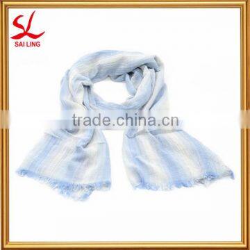 Long Silk Scarves Female Soft Scarfs Gradient Linen/Cotton Scarf