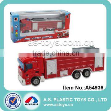 Top quality hot selling 1:64 scale silding red diecast fire trucks