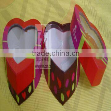 fancy heart shape handmade birthday cake gift paper boxes