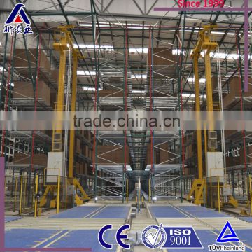 Multi-shelf heavy duty automatic warehouse racking system