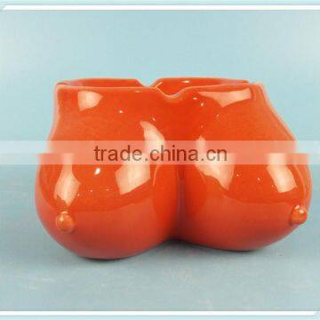 Ceramic Boob Ashtray With Boob Design Breast Shape Ashtray photo-4