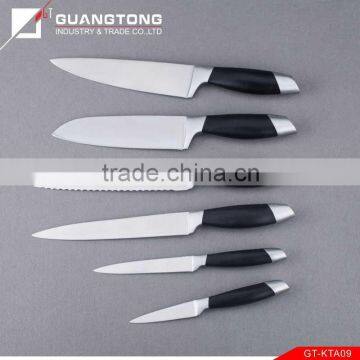 6 Pcs Pom Forged Handle Kitchen Knife Set With S.s Utility Block Pom Forged Stainless Steel Knifes photo-2